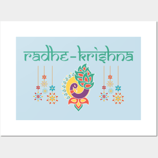 Radhe Krishna Posters and Art